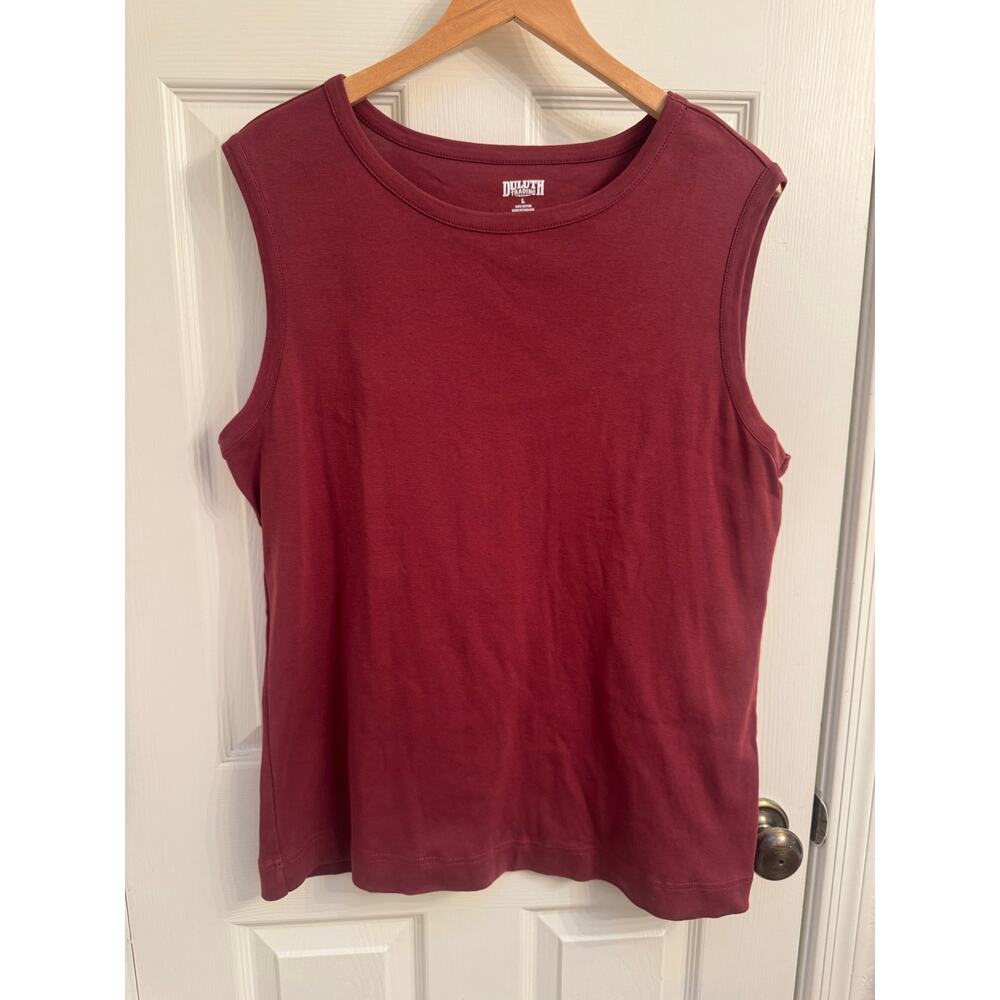Trading Company Women's Sleeveless Top / Muscle Tank Size Large Crimson